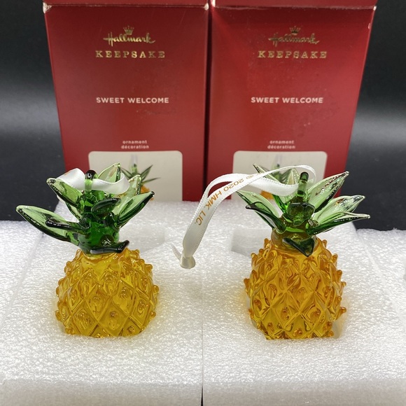 Hallmark Keepsake Sweet Welcome Pineapple 2020 (lot of 2) - Picture 9 of 9